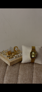 Gogoey gold loaf Watch + ring set free