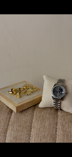 Karslou silver black Watch + ring set free