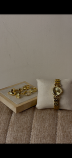 Gogoey round gold Watch + ring set free