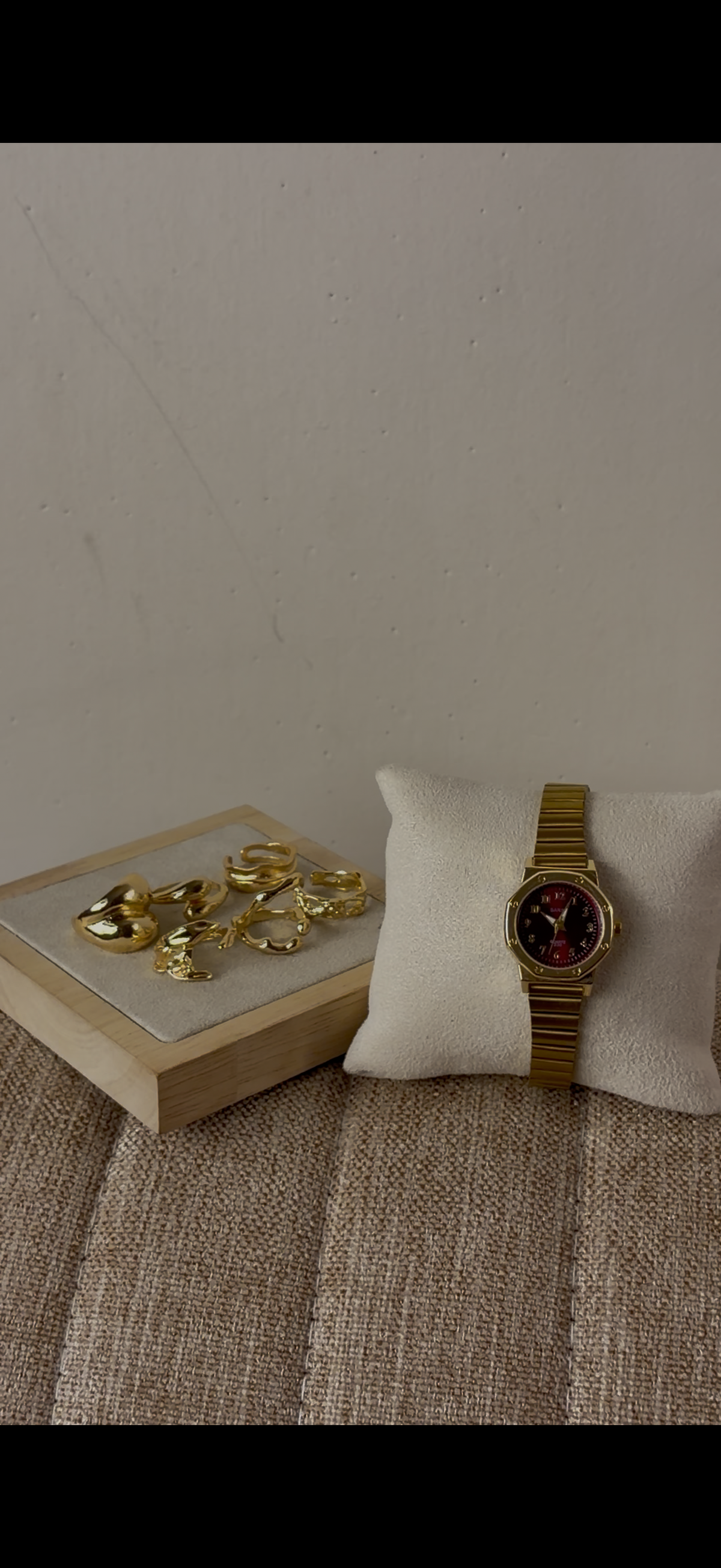 Barsh burgundy 00 Watch + ring set free