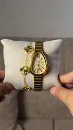 Golden snakehead + Clover Bracelet (Free)+ Mystery Ring (Free)