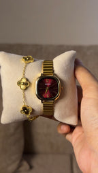 Naidu  red dial + Get 1 cartier belt watch (70% off)