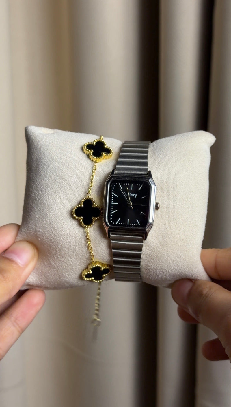 Gogoey black + Clover Bracelet (Free)+ Mystery Ring (Free)