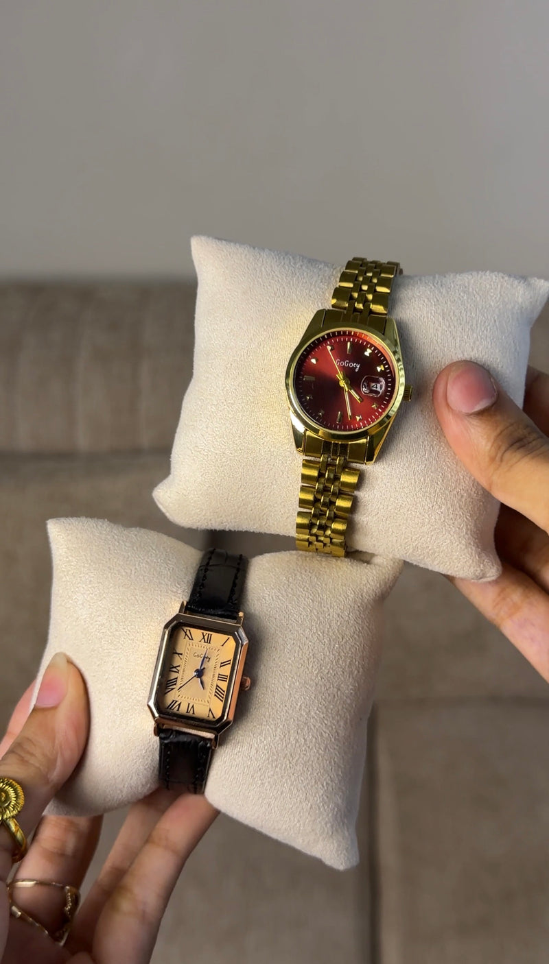 Gogey Queno Maroon + Clover Bracelet (Free)+ Mystery Ring(Free)