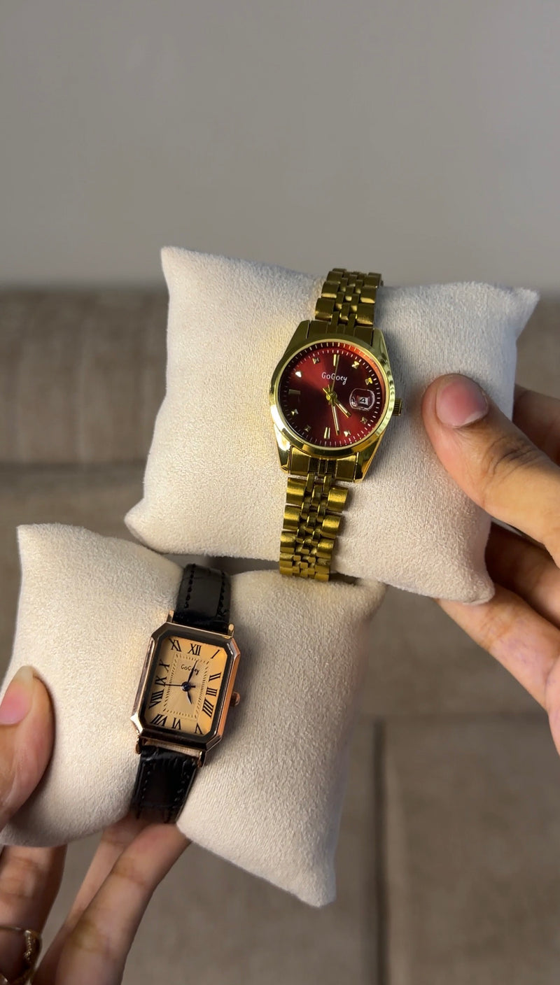 Gogey Queno Maroon + Clover Bracelet (Free)+ Mystery Ring(Free)