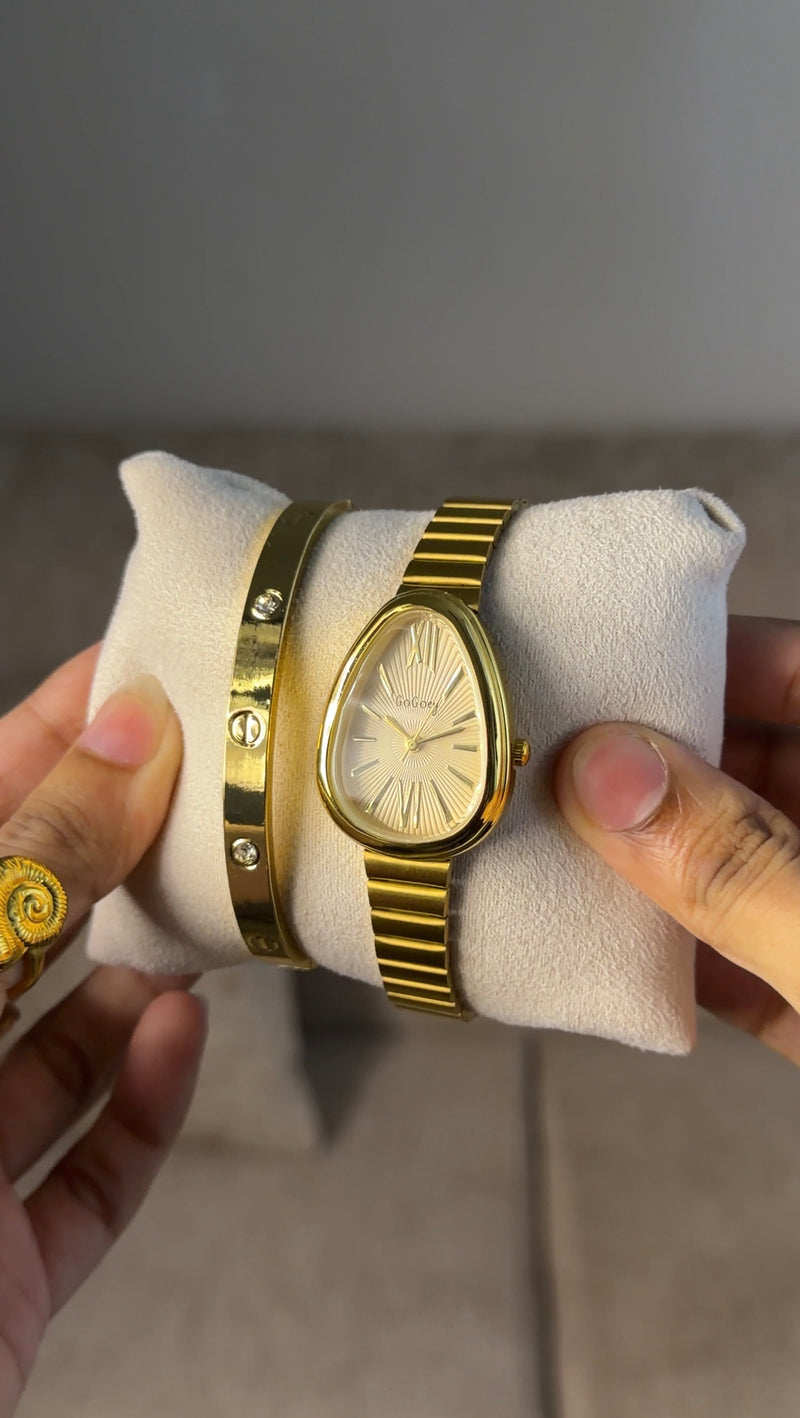 Golden snakehead + Clover Bracelet (Free)+ Mystery Ring (Free)