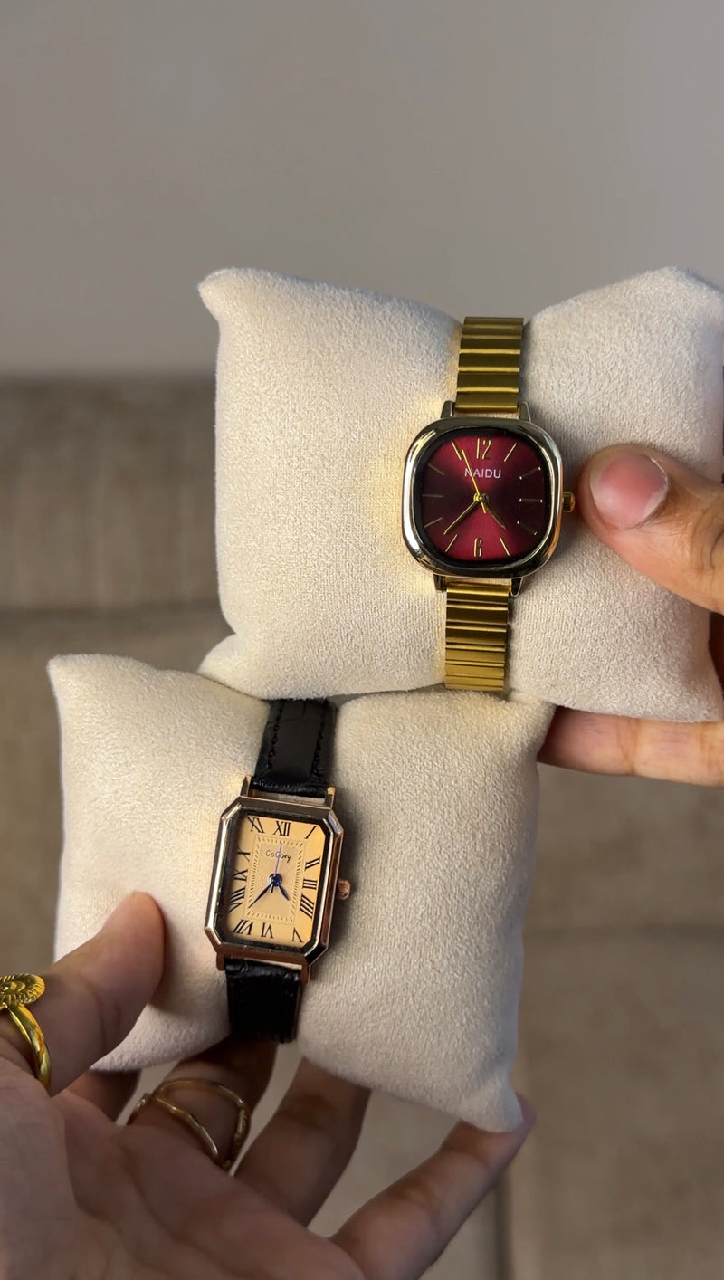 Naidu  red dial + Get 1 cartier belt watch (70% off)