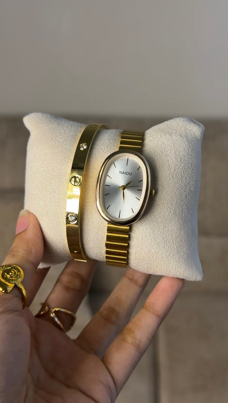 Naidu oval + Clover Bracelet (Free)+ Mystery Ring (Free)