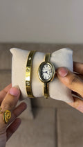 Naidu cuff Watch + Cartier Love Bracelet (Free)