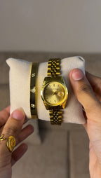 Gogey Queno Gold + Clover Bracelet (Free)+ Mystery Ring(Free)