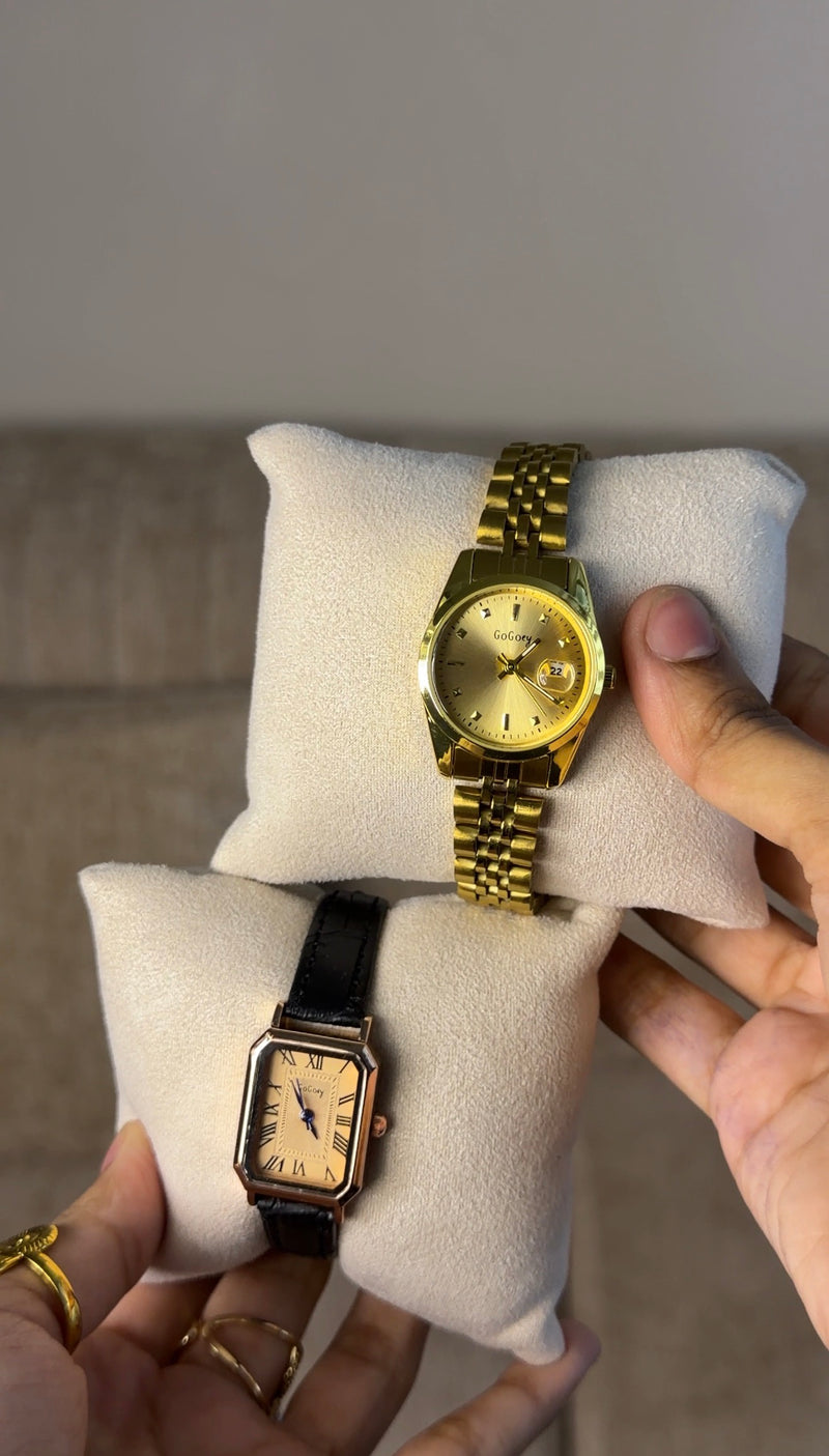 Gogey Queno Gold + Clover Bracelet (Free)+ Mystery Ring(Free)