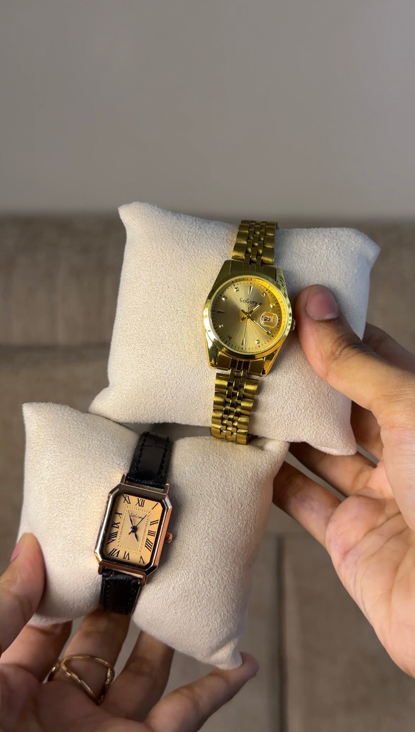Gogey Queno Gold + Clover Bracelet (Free)+ Mystery Ring(Free)