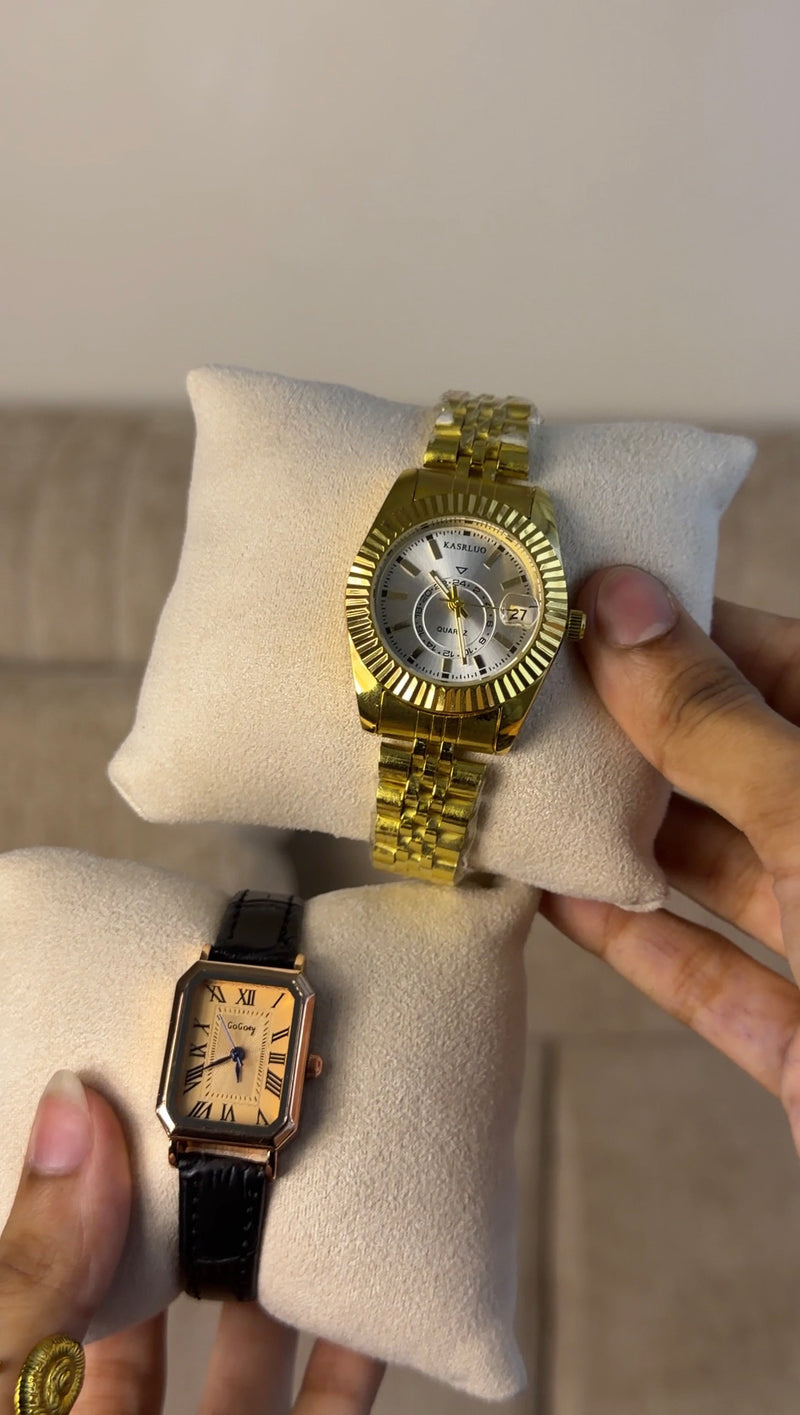 KASRLUO Gold + Clover Bracelet (Free)+ Mystery Ring(Free)