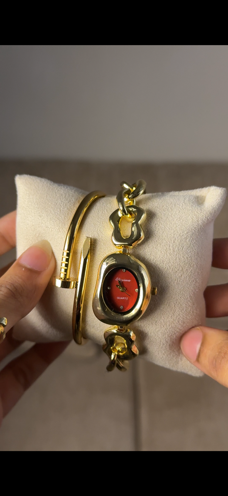 Eliyina Bean Maroon + Cartier Love Bracelet (Free)
