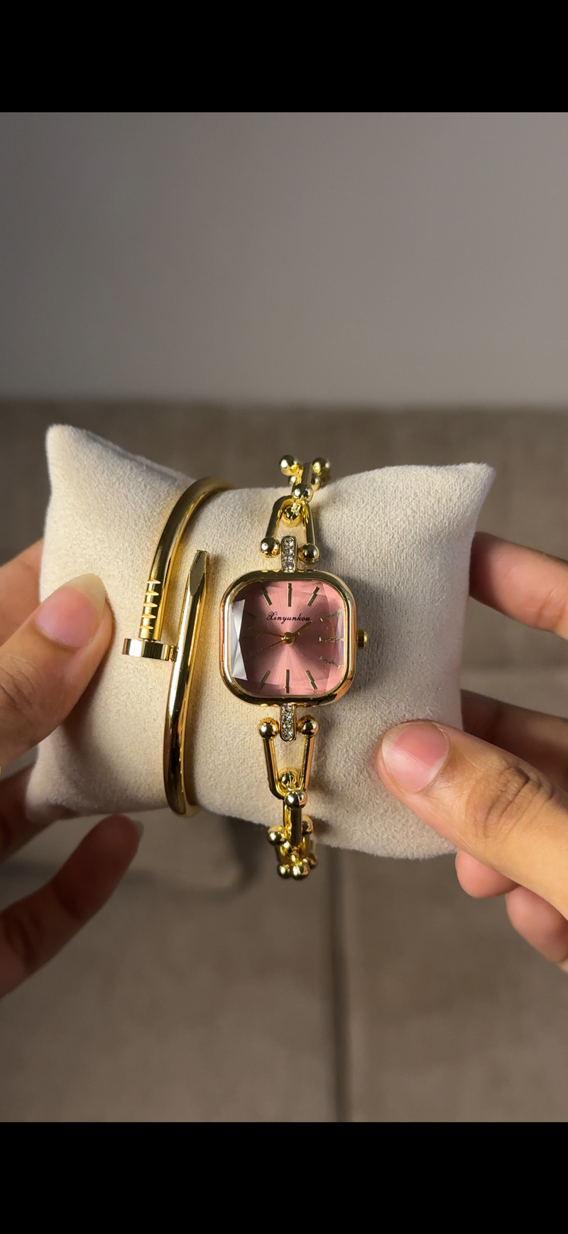 Eliyina Sqaure Full Dial Majenda + Clover Bracelet (Free) + Mystery Ring (Free)