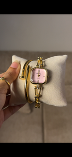 Eliyina Sqaure Half Baby Pink + Cartier Love Bracelet (Free)