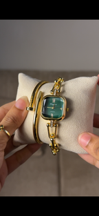 Eliyina Sqaure Half Green + Cartier Love Bracelet (Free)