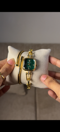 Eliyina Sqaure Half Green +Cartier Nail Bracelet (Free)