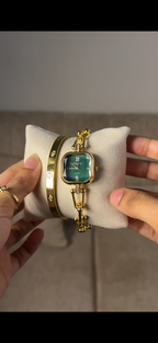 Eliyina Sqaure Half Green + Cartier Love Bracelet (Free)