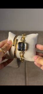 Eliyina Sqaure Half Black + Cartier Love Bracelet (Free)