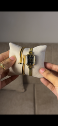 Eliyina Retangular Black +Cartier Nail Bracelet (Free)
