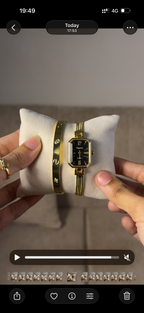 Eliyina Retangular Black + Cartier Love Bracelet (Free)