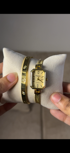 Eliyina Retangular Golden + Cartier Love Bracelet (Free)