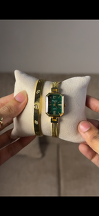 Eliyina Retangular Black + Cartier Love Bracelet (Free)