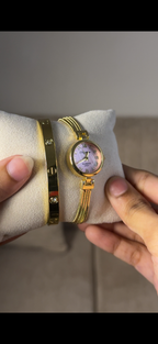 Eliyina Circle White + Clover Bracelet (Free) + Mystery Ring (Free)