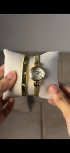 Eliyina Circle White + Clover Bracelet (Free) + Mystery Ring (Free)