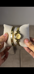 Eliyina Circle Golden + Clover Bracelet (Free) + Mystery Ring (Free)