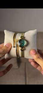 Eliyina Circle Emerald + Cartier Love Bracelet (Free)