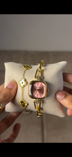 Eliyina Sqaure Full Dial Majenda + Clover Bracelet (Free) + Mystery Ring (Free)