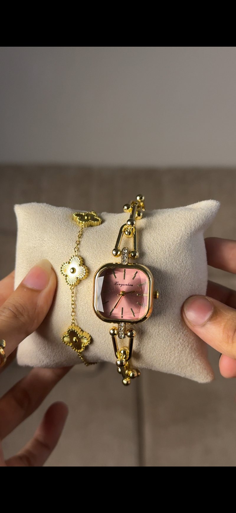 Eliyina Sqaure Full Dial Majenda + Clover Bracelet (Free) + Mystery Ring (Free)