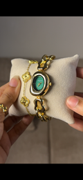 Eliyina Bean Emerald + Clover Bracelet (Free) + Mystery Ring (Free)