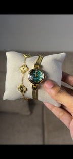 Eliyina Circle Emerald + Cartier Love Bracelet (Free)