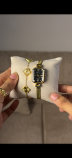 Eliyina Retangular Black + Cartier Love Bracelet (Free)