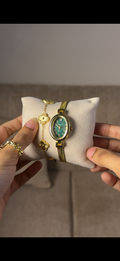 Eliyina Black Oval + Clover Bracelet (Free) + Mystery Ring (Free)