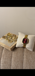 Naidu  red dial + 8 pieces Ring set (Free)