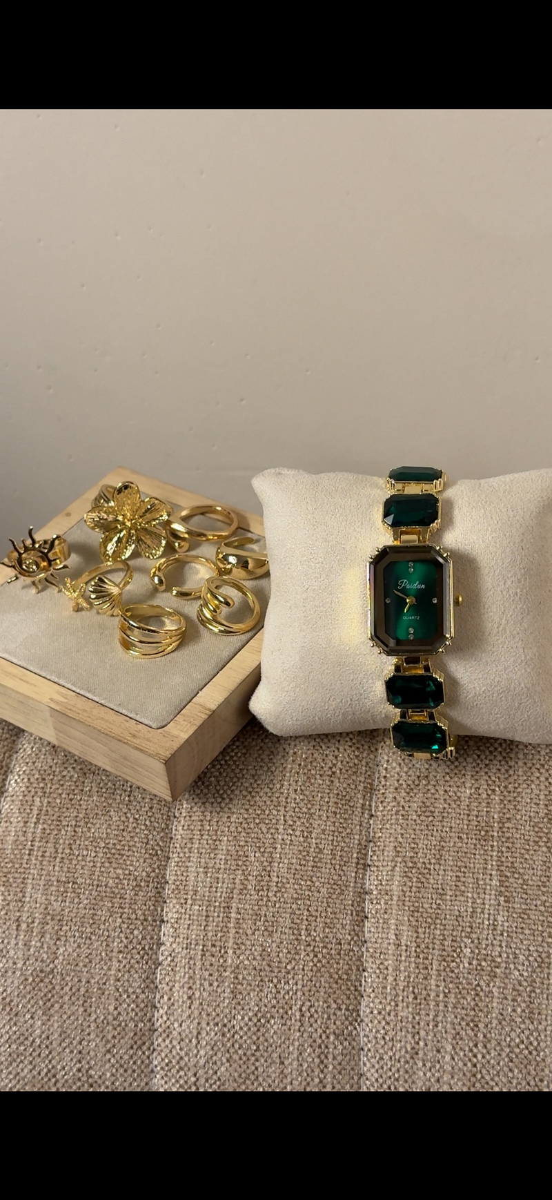Green Emerald Cut + Get
