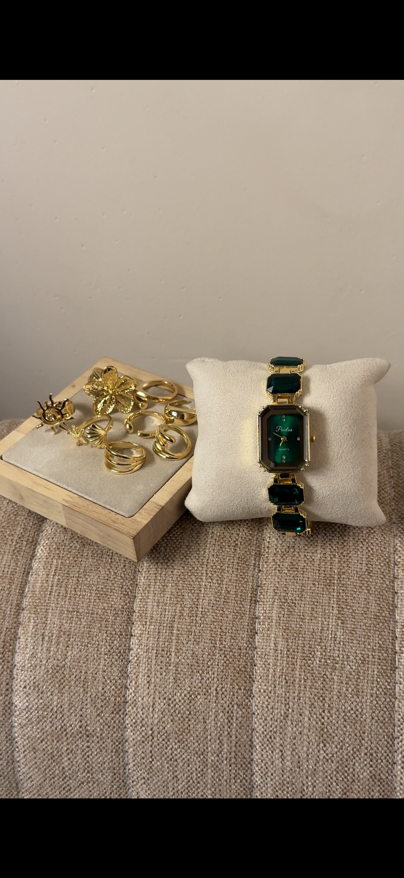 Green Emerald Cut + Get