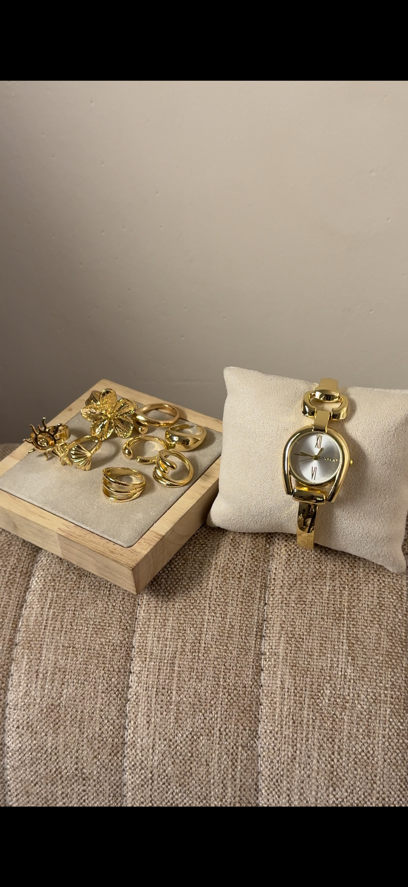 Vintage ✨ Golden + Cuff Bracelet (Free)