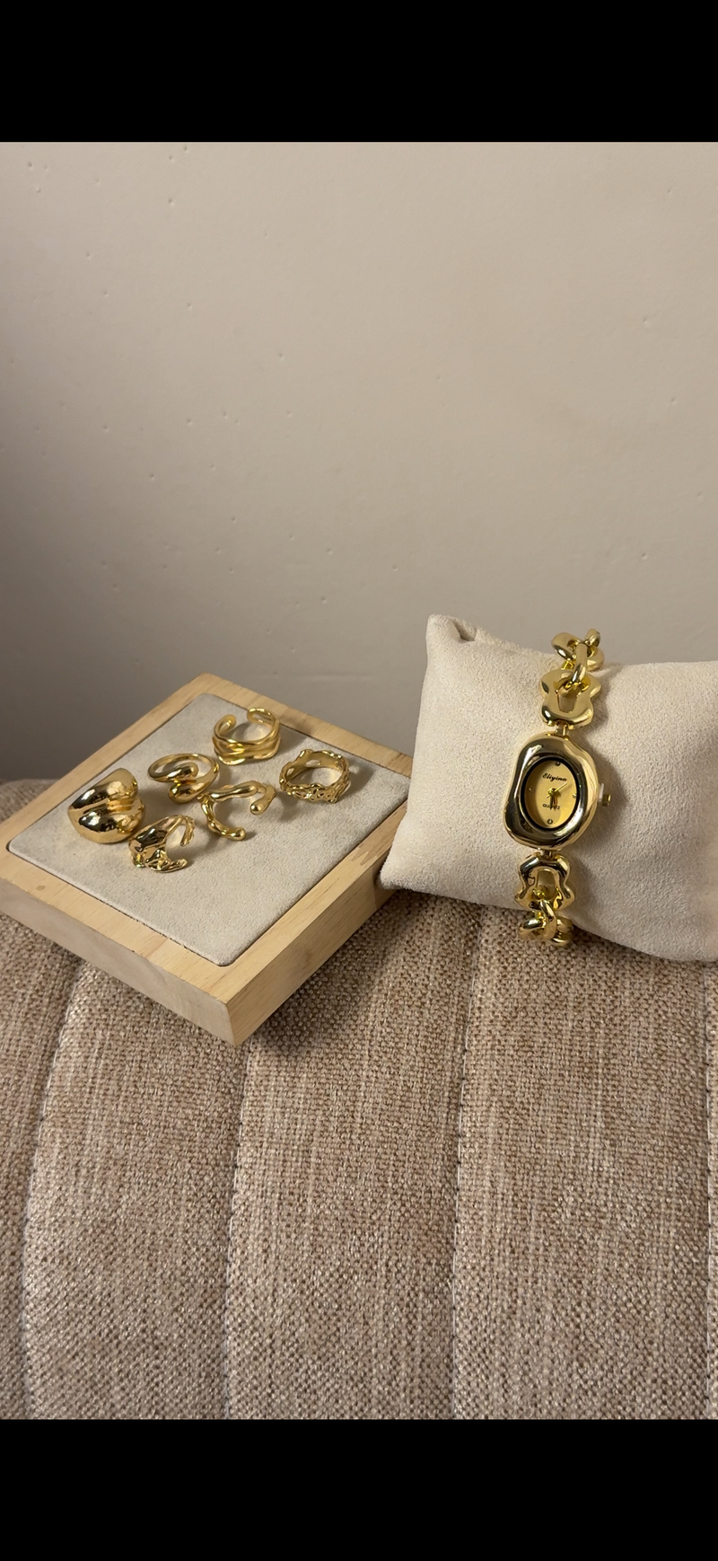 Eliyina Bean Golden + Clover Bracelet (Free) + Mystery Ring (Free) (Copy)