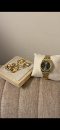 Sousou Black dial + 6 pieces Ring set (Free) (Copy)