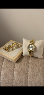Vintage ✨ Golden + Cuff Bracelet (Free)