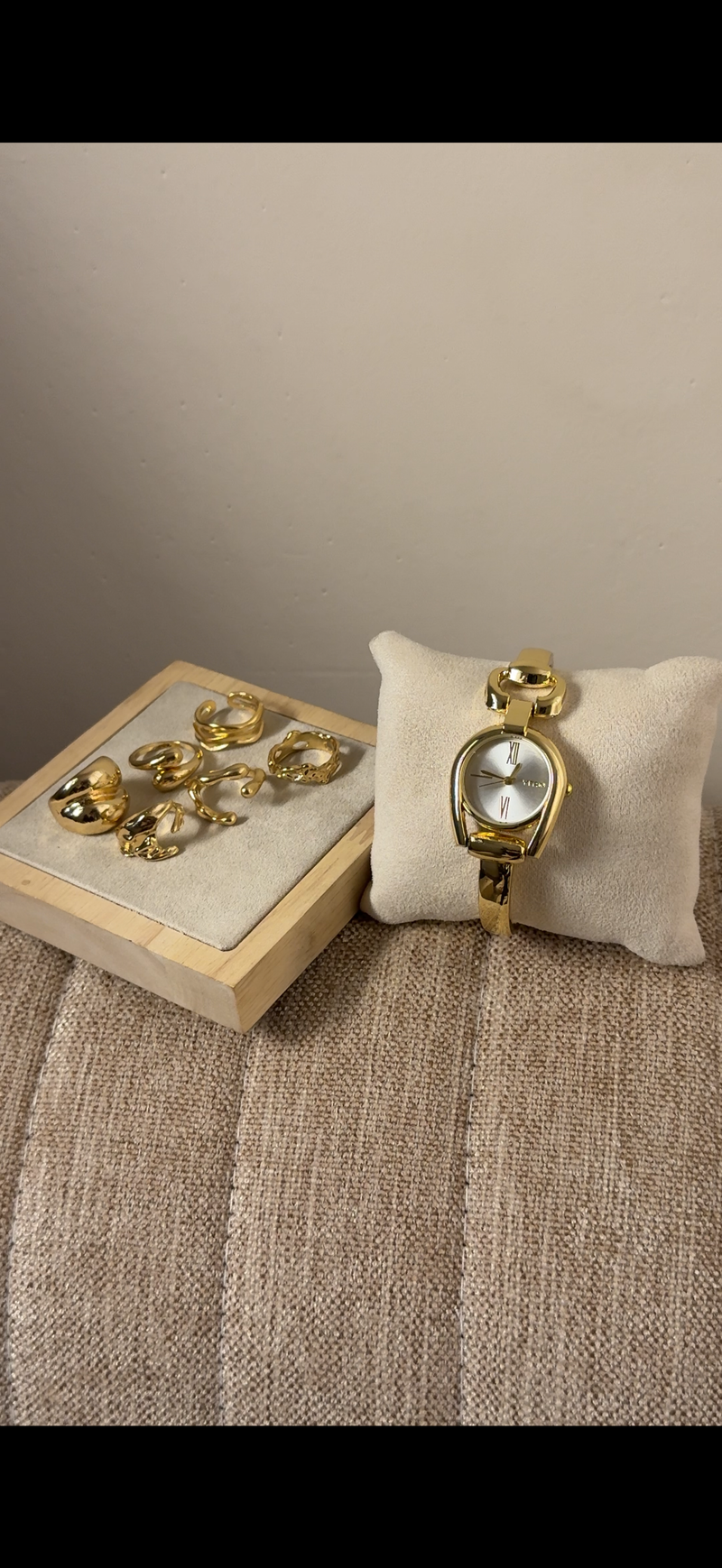 Vintage ✨ Golden + Cuff Bracelet (Free)