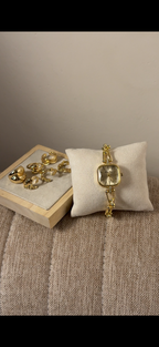 Eliyina Sqaure Full Dial White + Clover Bracelet (Free) + Mystery Ring (Free) (Copy)