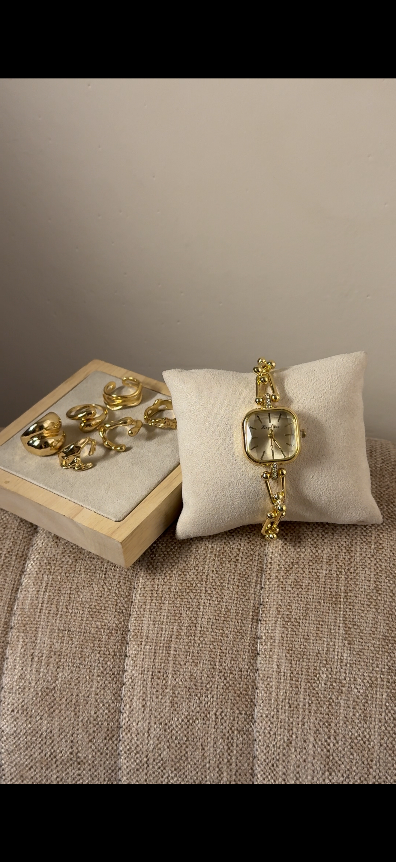 Eliyina Sqaure Full Dial White + Clover Bracelet (Free) + Mystery Ring (Free) (Copy)