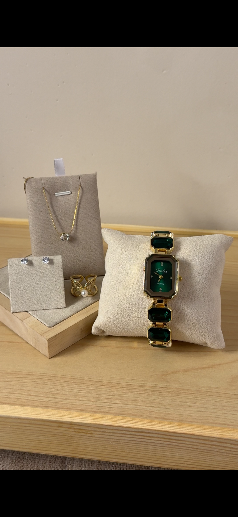 Green Emerald Cut + Get