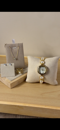 Disu Square pearl + Necklace (Free) + Earing (Free) + Mystery Ring (Free)